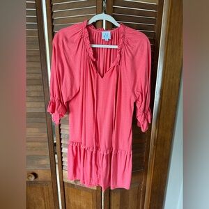 Coral dress, never worn, took off the tags though, size medium